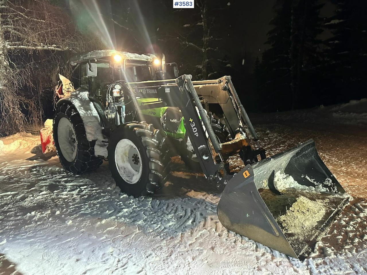 2008 Deutz-Fahr Agrofarm 100 traktor w/ Trima Front loader. See hours! - Трактор: фото 1 2008 Deutz-Fahr Agrofarm 100 traktor w/ Trima Front loader. See hours! - Трактор: фото 1