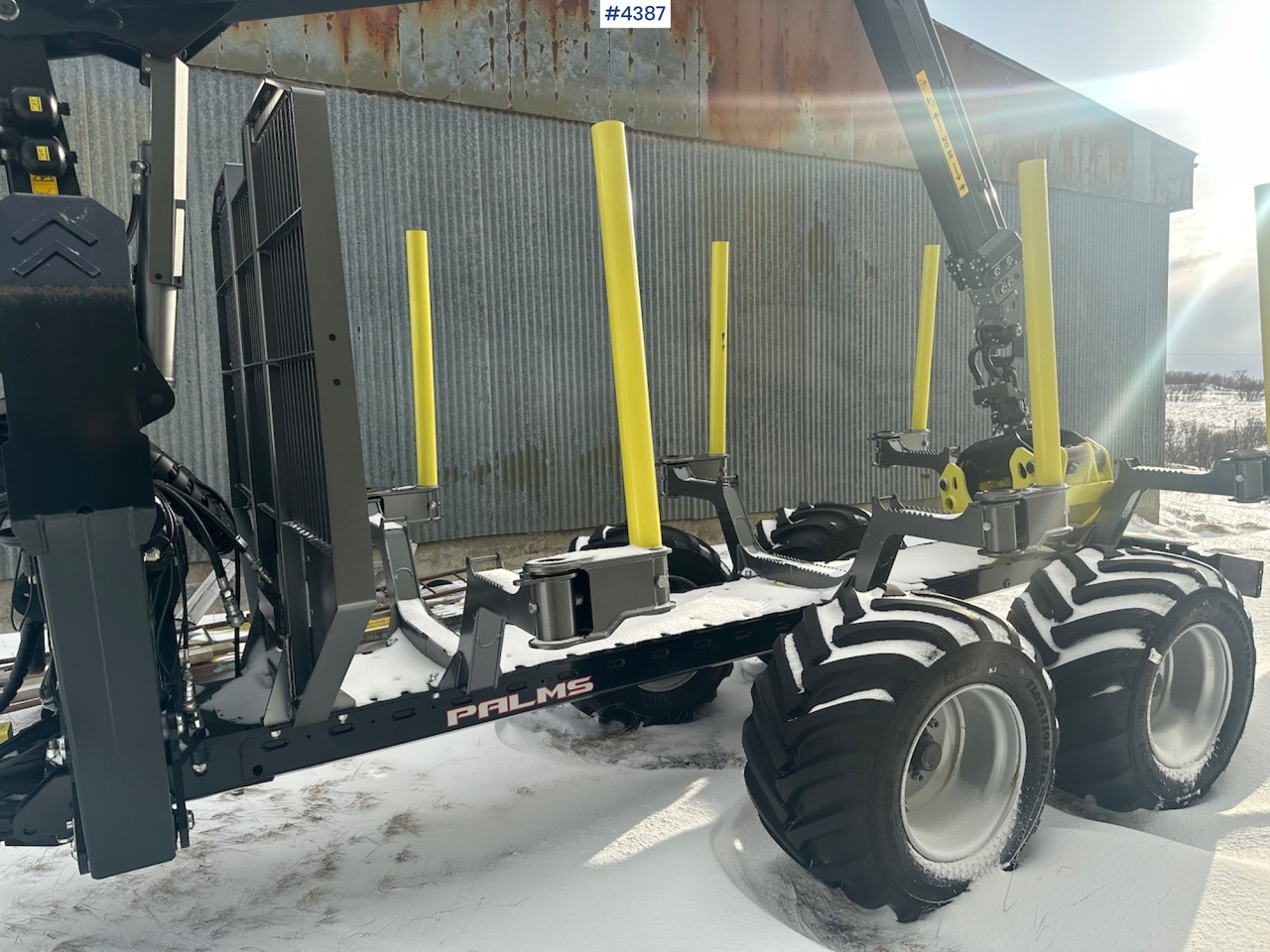 2023 Palms u12 timber trailer w/ Palms 5,85 krane. Never used. - Прицеп лесовоз: фото 4 2023 Palms u12 timber trailer w/ Palms 5,85 krane. Never used. - Прицеп лесовоз: фото 4