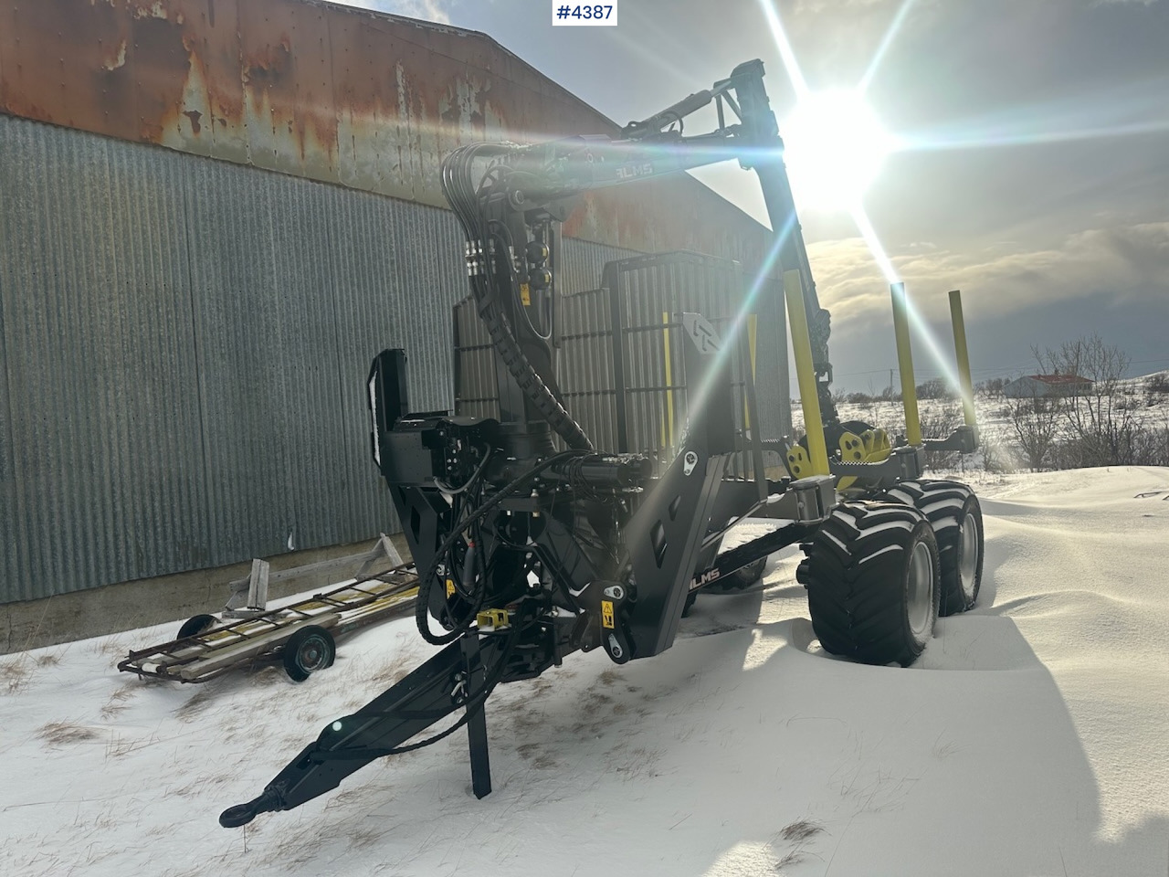 2023 Palms u12 timber trailer w/ Palms 5,85 krane. Never used. - Прицеп лесовоз: фото 5 2023 Palms u12 timber trailer w/ Palms 5,85 krane. Never used. - Прицеп лесовоз: фото 5