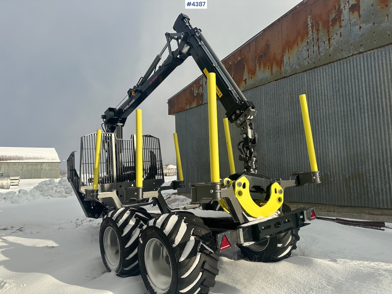 2023 Palms u12 timber trailer w/ Palms 5,85 krane. Never used. - Прицеп лесовоз: фото 3 2023 Palms u12 timber trailer w/ Palms 5,85 krane. Never used. - Прицеп лесовоз: фото 3