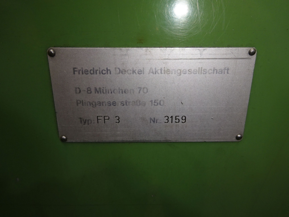 DECKEL FP 3 - Фрезерный станок по металлу: фото 3 DECKEL FP 3 - Фрезерный станок по металлу: фото 3