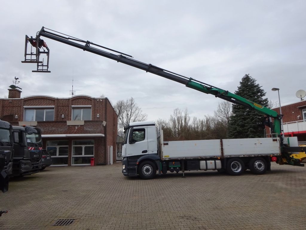 Mercedes-Benz 2543 Antos Baustoff +PK 26001 bis 20 m Auslage - Грузовик бортовой/ Платформа: фото 1 Mercedes-Benz 2543 Antos Baustoff +PK 26001 bis 20 m Auslage - Грузовик бортовой/ Платформа: фото 1