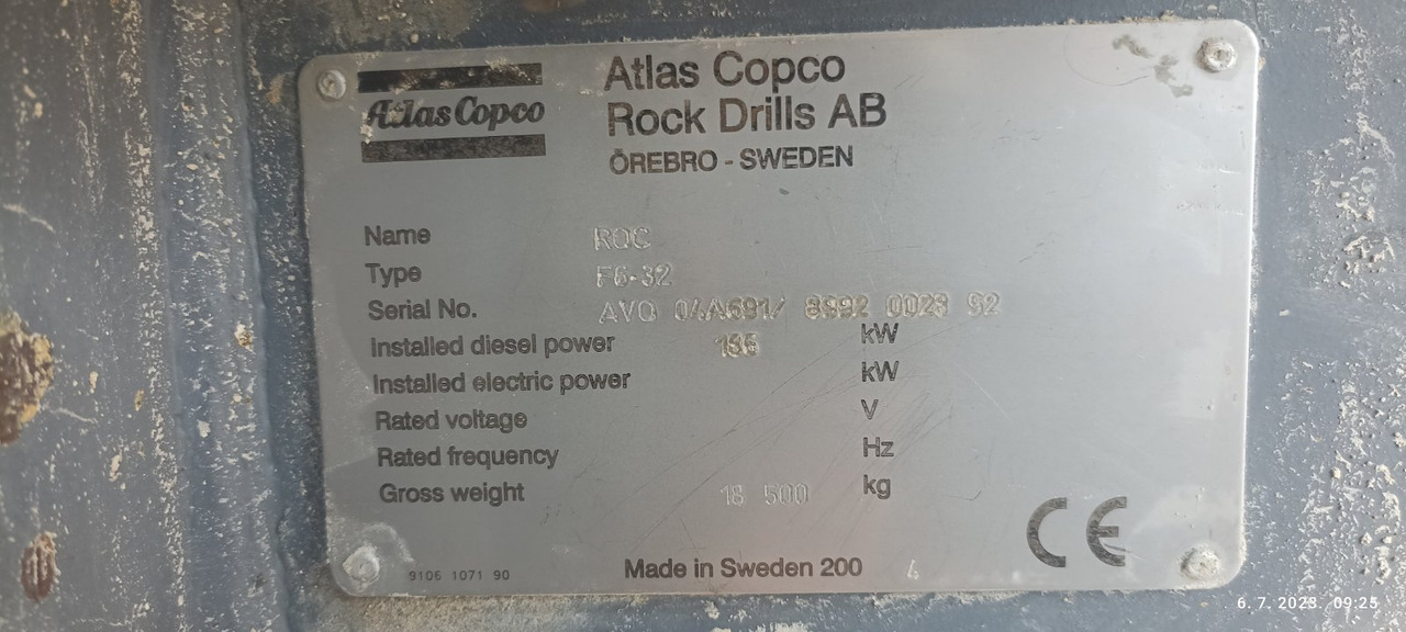 Горнодобывающая техника Atlas Copco F6-32: фото 17