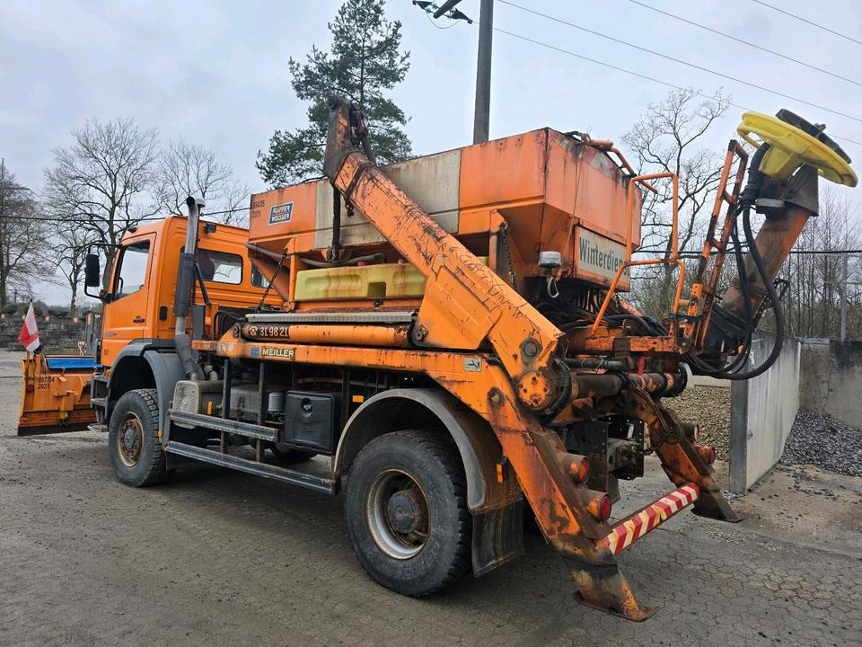 Mercedes-Benz Atego 1828 AK Absetzkipper Meiller Schmidt Schneepflug Küpper-Weisser Salzstreuer Allrad - Снегоуборочная машина: фото 2 Mercedes-Benz Atego 1828 AK Absetzkipper Meiller Schmidt Schneepflug Küpper-Weisser Salzstreuer Allrad - Снегоуборочная машина: фото 2