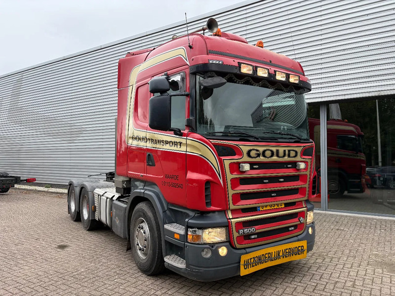Scania R500 V8 / 6x4 / HANDGESCHAKELD / SCHUIFSCHOTEL / HYDRAULIEK / RETARDER / - Тягач: фото 1 Scania R500 V8 / 6x4 / HANDGESCHAKELD / SCHUIFSCHOTEL / HYDRAULIEK / RETARDER / - Тягач: фото 1