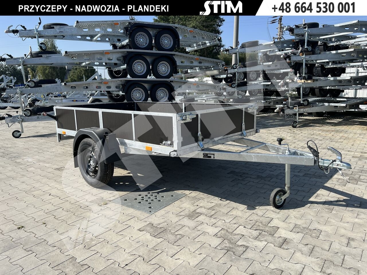 Stim S11-075/2615R + przednia burta otwierana - Прицеп для легкового автомобиля: фото 3 Stim S11-075/2615R + przednia burta otwierana - Прицеп для легкового автомобиля: фото 3