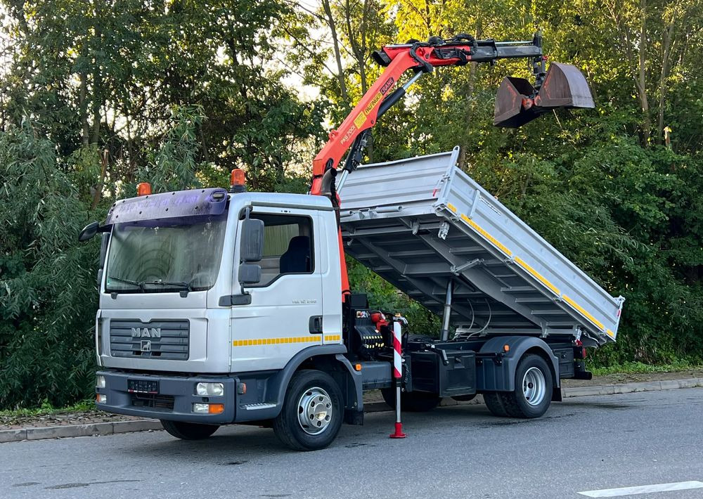 MAN MAN TGL 12-240 Kiper Wywrotka 4x2 Kran PALFINGER PK 12500 BARDZO DOBRY STAN - Самосвал: фото 2 MAN MAN TGL 12-240 Kiper Wywrotka 4x2 Kran PALFINGER PK 12500 BARDZO DOBRY STAN - Самосвал: фото 2