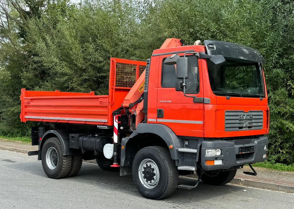 MAN TGM 18-280 MAN 4x4 HDS PALFINGER 105 KIPER WYWROTKA MEILLER BARDZO DOBRY STAN - Самосвал: фото 2 MAN TGM 18-280 MAN 4x4 HDS PALFINGER 105 KIPER WYWROTKA MEILLER BARDZO DOBRY STAN - Самосвал: фото 2