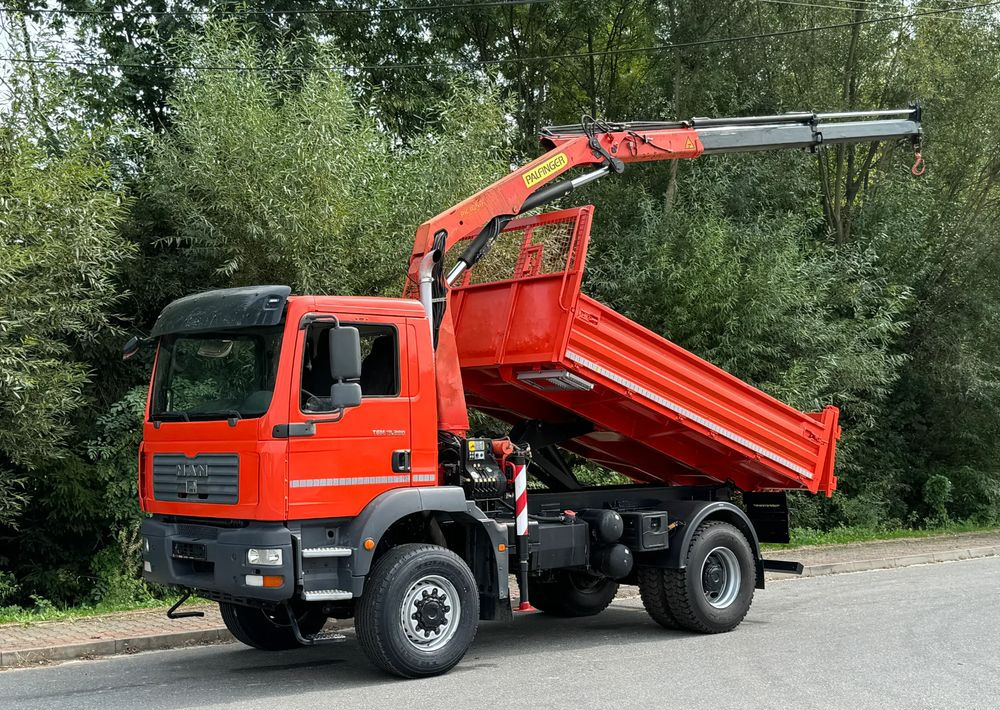 MAN TGM 18-280 MAN 4x4 HDS PALFINGER 105 KIPER WYWROTKA MEILLER BARDZO DOBRY STAN - Самосвал: фото 1 MAN TGM 18-280 MAN 4x4 HDS PALFINGER 105 KIPER WYWROTKA MEILLER BARDZO DOBRY STAN - Самосвал: фото 1