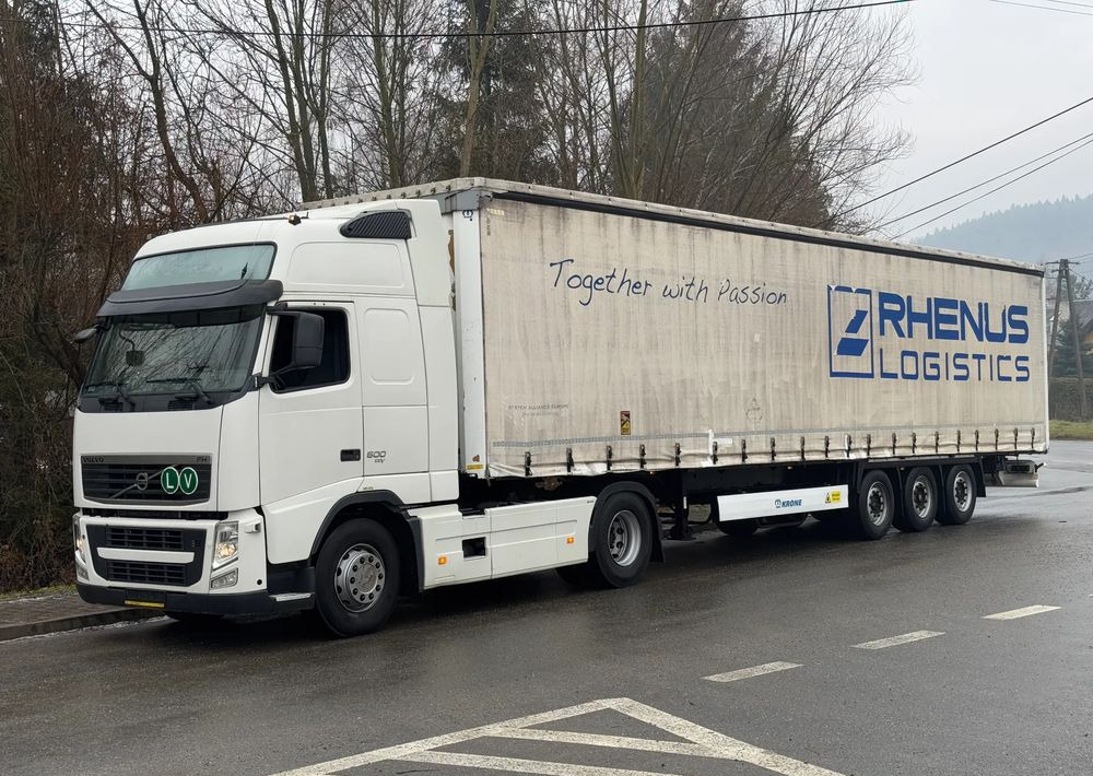 Volvo * Zestaw * Volvo FH 500 + Naczepa Krone * Bardzo Dobry Stan - Тентованный грузовик: фото 1 Volvo * Zestaw * Volvo FH 500 + Naczepa Krone * Bardzo Dobry Stan - Тентованный грузовик: фото 1