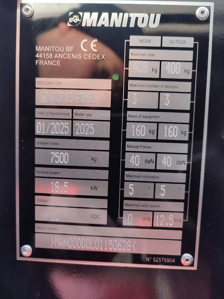 Коленчатый подъемник Manitou 160 ATJ P RC ST5 S1 DEMO!: фото 17