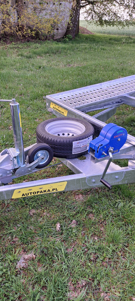 Новый Прицеп-автовоз LAWETA Z NAJAZDAMI NA 2 AUTA 8,5x2M DMC 3500, 3 OSIE / CAR TRANSPORTER WITH RAMPS FOR 2 CARS 8.5x2M DMC 3500, 3 AXLES: фото 13