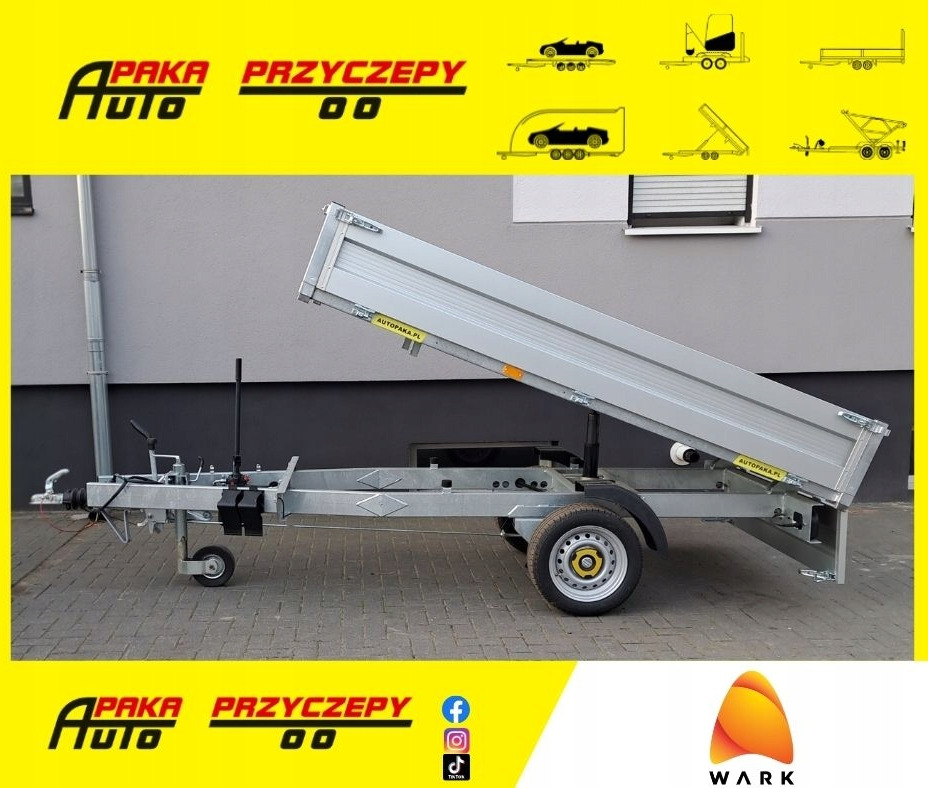 Przyczepa WARK wywrotka DMC 1500 kg 1-wywrot / WARK tipper trailer GVW 1500 kg 1-way tipper - Самосвальный прицеп: фото 1 Przyczepa WARK wywrotka DMC 1500 kg 1-wywrot / WARK tipper trailer GVW 1500 kg 1-way tipper - Самосвальный прицеп: фото 1