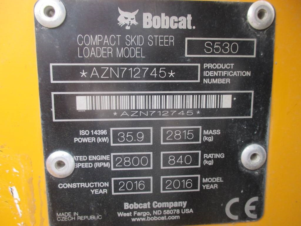 Мини-погрузчик с бортовым поворотом Bobcat S 530: фото 14