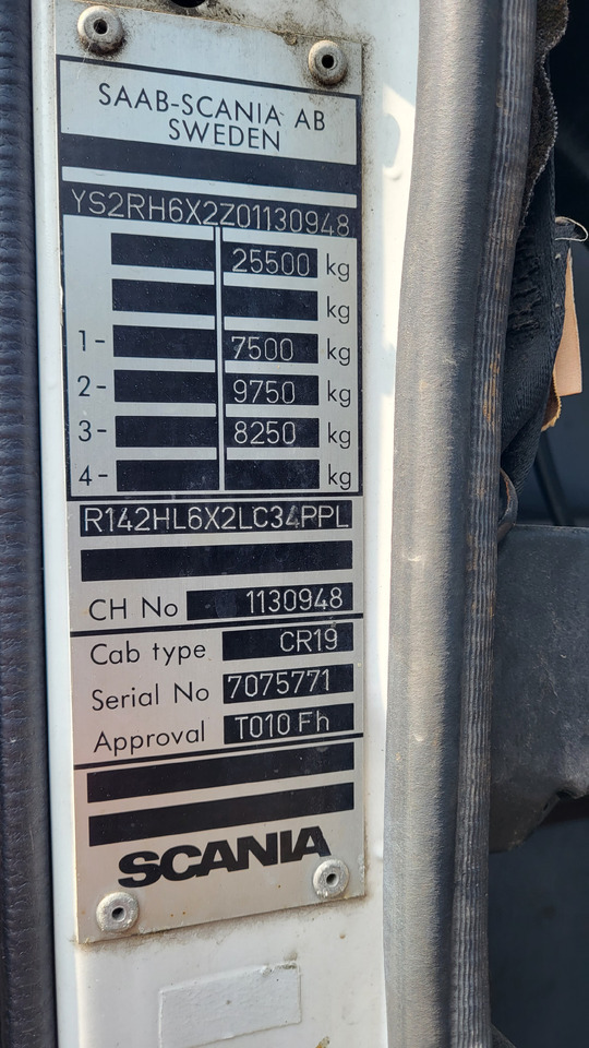 Тягач SCANIA R 142 H 6X2 SU KRANU: фото 23
