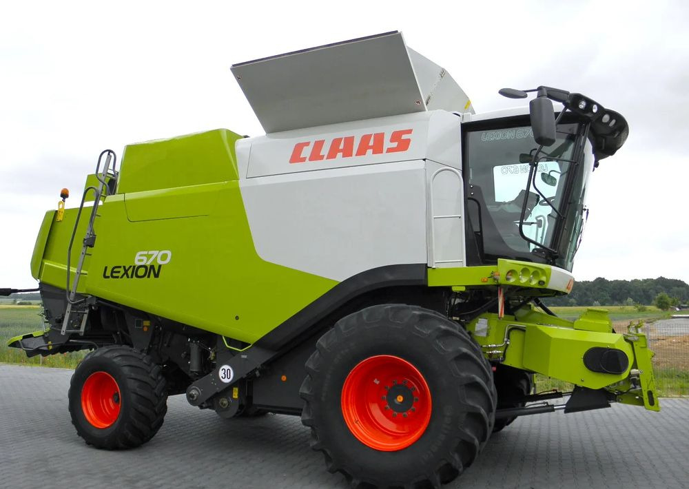 Claas Lexion 670 2014 Rok, Heder 7,5 Vario, Najbogatsza Wersja, Nie Malowany, Stan Idealny - Зерноуборочный комбайн: фото 1 Claas Lexion 670 2014 Rok, Heder 7,5 Vario, Najbogatsza Wersja, Nie Malowany, Stan Idealny - Зерноуборочный комбайн: фото 1