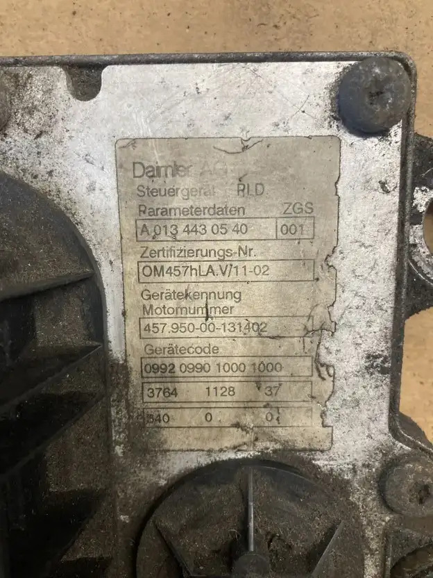 Mercedes-Benz Motorsteuergerät Mercedes OM 457 HLA 457.950 PLD Control Unit OM 4 - Блок управления для Грузовиков: фото 2 Mercedes-Benz Motorsteuergerät Mercedes OM 457 HLA 457.950 PLD Control Unit OM 4 - Блок управления для Грузовиков: фото 2