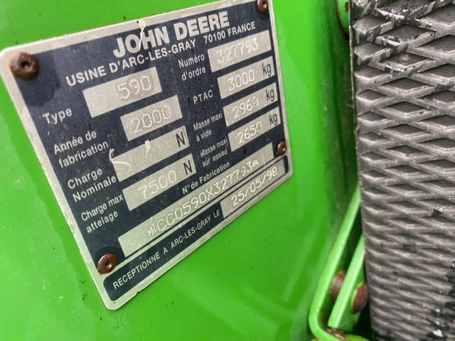JOHN DEERE 590 - Пресс-подборщик рулонный: фото 5 JOHN DEERE 590 - Пресс-подборщик рулонный: фото 5