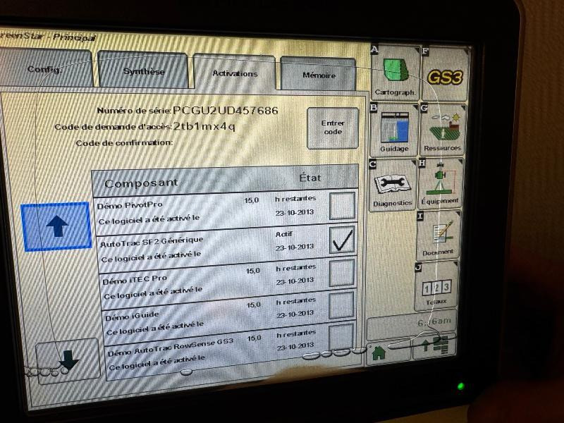 JOHN DEERE GS2630 - Система навигации для Сельскохозяйственной техники: фото 4 JOHN DEERE GS2630 - Система навигации для Сельскохозяйственной техники: фото 4