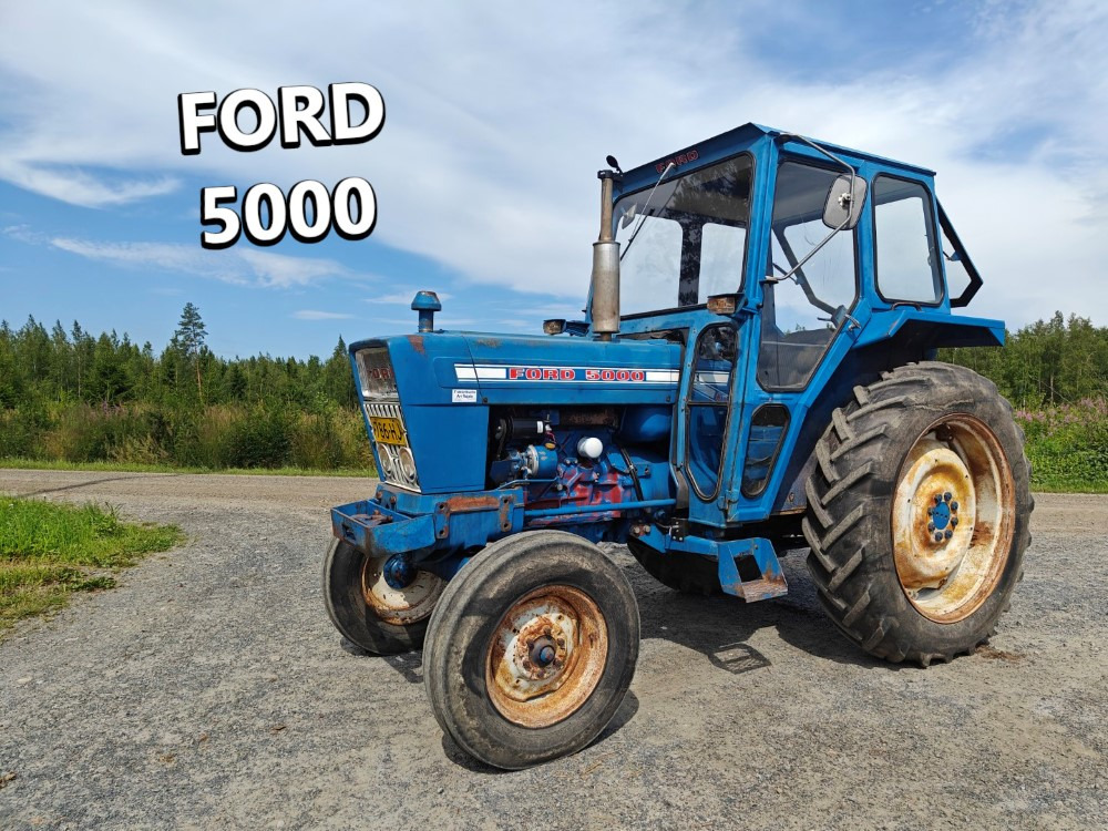 FORD 5000 traktori alkuperäiskuntoinen, Hara hytillä ja paljon hydrauliikkaa, katso video! - Трактор: фото 1 FORD 5000 traktori alkuperäiskuntoinen, Hara hytillä ja paljon hydrauliikkaa, katso video! - Трактор: фото 1