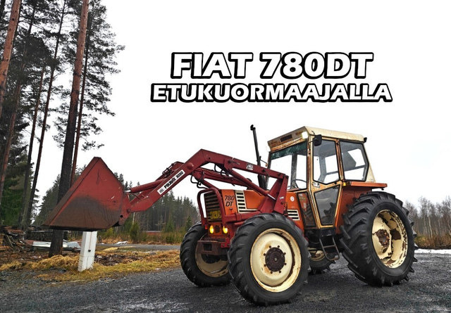 Fiat 780DT etukuormaajalla - Трактор: фото 1 Fiat 780DT etukuormaajalla - Трактор: фото 1