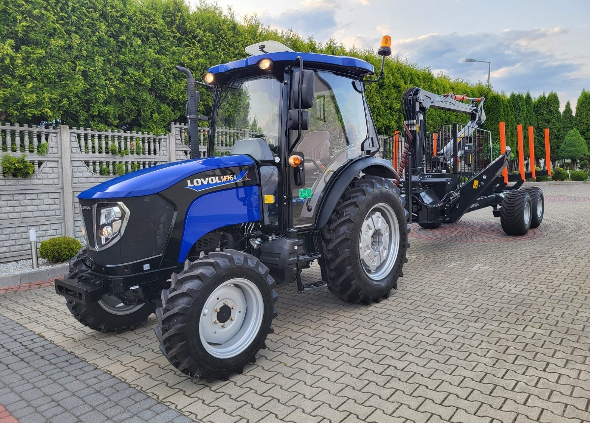 LOVOL Zestaw Traktor LOVOL M755 Przyczepa do drewna BMF 8TPro Stan Nowy Fabryczny - Харвестер: фото 1 LOVOL Zestaw Traktor LOVOL M755 Przyczepa do drewna BMF 8TPro Stan Nowy Fabryczny - Харвестер: фото 1