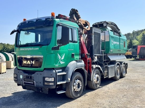 MAN TGS 35.540 8x4 mit Komptech-Zusatzeinheit - Грузовик, Измельчитель древесины: фото 1 MAN TGS 35.540 8x4 mit Komptech-Zusatzeinheit - Грузовик, Измельчитель древесины: фото 1