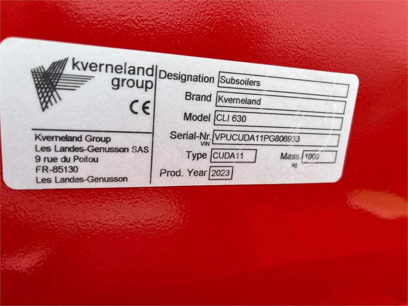 Kverneland CLI 630 - Глубокорыхлитель: фото 5 Kverneland CLI 630 - Глубокорыхлитель: фото 5