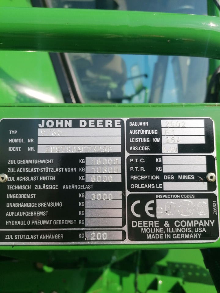 JOHN DEERE  CTS 9780 - Зерноуборочный комбайн: фото 4 JOHN DEERE  CTS 9780 - Зерноуборочный комбайн: фото 4