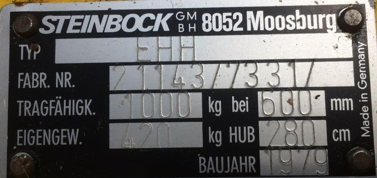 Geh-Hubstapler STEINBOCK - Штабелер: фото 4 Geh-Hubstapler STEINBOCK - Штабелер: фото 4