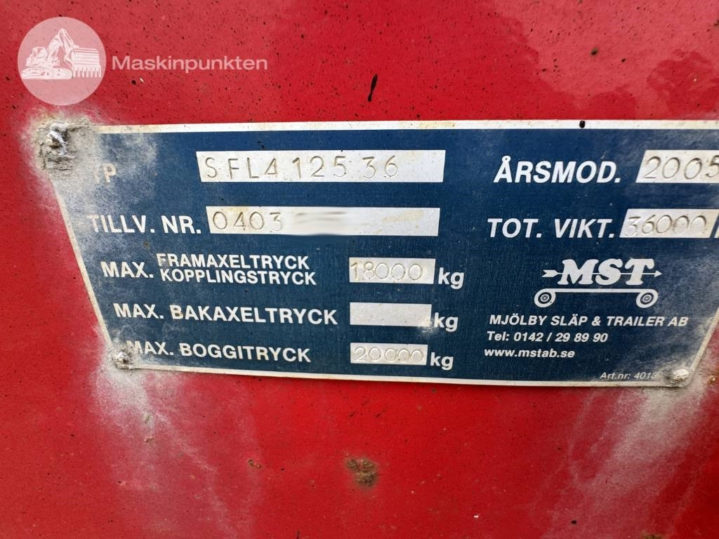 Прицеп мультилифт/ Бункеровоз Mjölbysläpet SFL4-12,5-36: фото 36 Прицеп мультилифт/ Бункеровоз Mjölbysläpet SFL4-12,5-36: фото 36