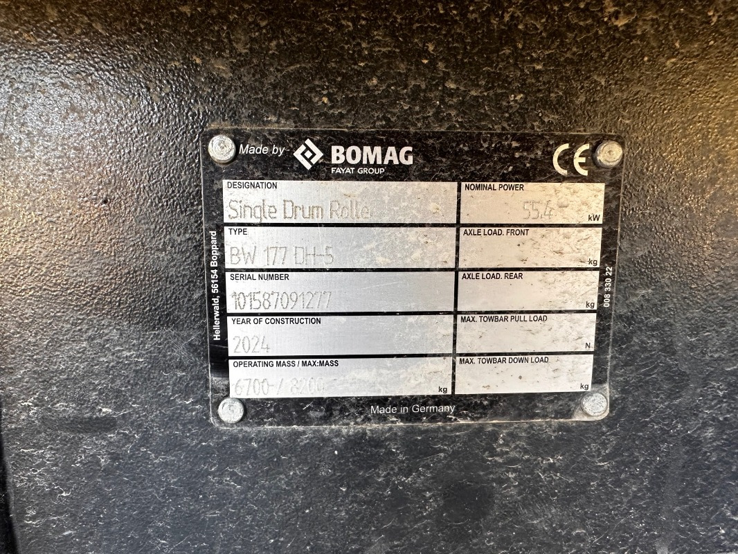 BOMAG DE BW 177 DH-5 Stage V/Tier 4f - Каток: фото 3 BOMAG DE BW 177 DH-5 Stage V/Tier 4f - Каток: фото 3