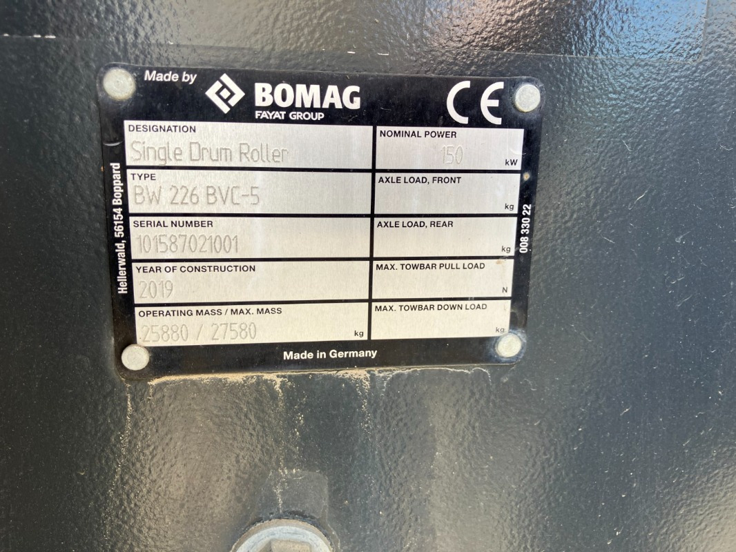 BOMAG DE BW 226 BVC-5 Stage V/Tier 4f - Каток: фото 5 BOMAG DE BW 226 BVC-5 Stage V/Tier 4f - Каток: фото 5