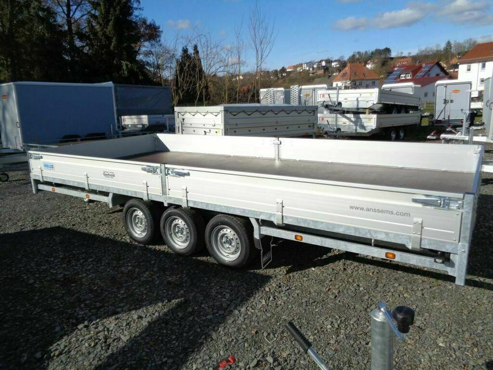 Böckmann Humbaur, Hulco - PKW Anhänger Tridem 3,5 to 5x2,2m - Прицеп бортовой/ Платформа: фото 4 Böckmann Humbaur, Hulco - PKW Anhänger Tridem 3,5 to 5x2,2m - Прицеп бортовой/ Платформа: фото 4