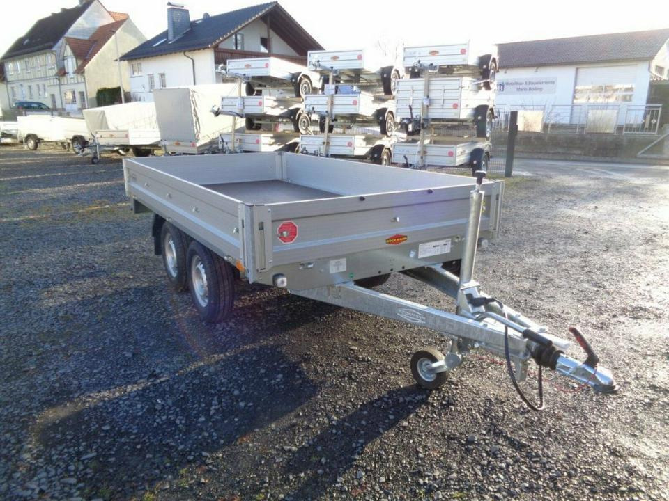 Прицеп бортовой/ Платформа Böckmann PKW-Anhänger, 2,0 to. Hochlader,Staubox, Containernetz: фото 6