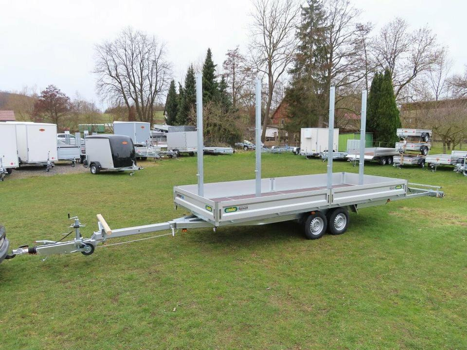 Langmaterialanhänger Unsinn LM 3554-14-2040 Deichsel ausziehbar - Прицеп бортовой/ Платформа: фото 2 Langmaterialanhänger Unsinn LM 3554-14-2040 Deichsel ausziehbar - Прицеп бортовой/ Платформа: фото 2