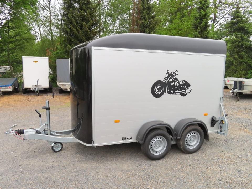 PKW Anhänger, Alu-Koffer,100 km/h,Kombiklappe,Seitentür,2,0 to. - Прицеп для мотоцикла: фото 2 PKW Anhänger, Alu-Koffer,100 km/h,Kombiklappe,Seitentür,2,0 to. - Прицеп для мотоцикла: фото 2