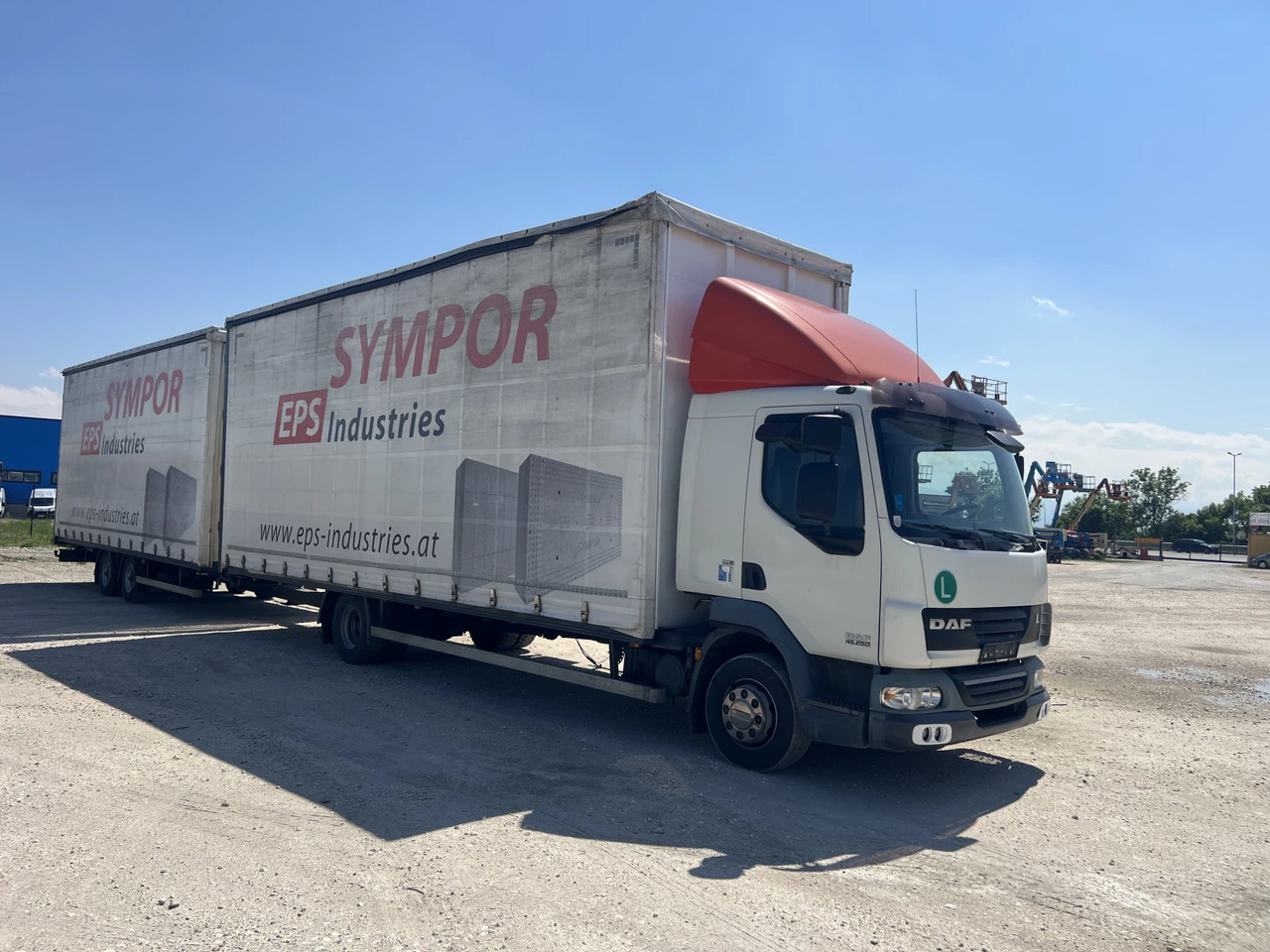 Daf Fa 7.85м., Euro5, Щора, Композиция, Mega, Внос - Тентованный грузовик: фото 2 Daf Fa 7.85м., Euro5, Щора, Композиция, Mega, Внос - Тентованный грузовик: фото 2