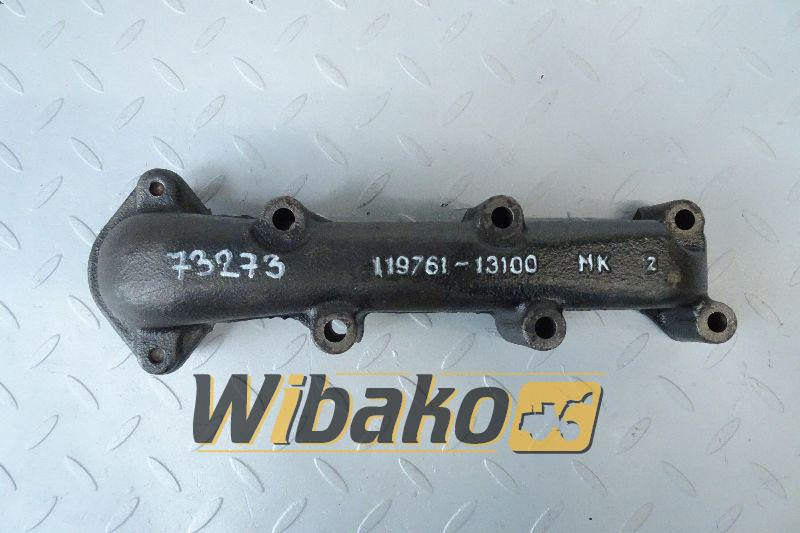 Exhaust manifold for engine Yanmar 3TNV70 119761-13100 - Выпускной коллектор для Строительной техники: фото 1 Exhaust manifold for engine Yanmar 3TNV70 119761-13100 - Выпускной коллектор для Строительной техники: фото 1