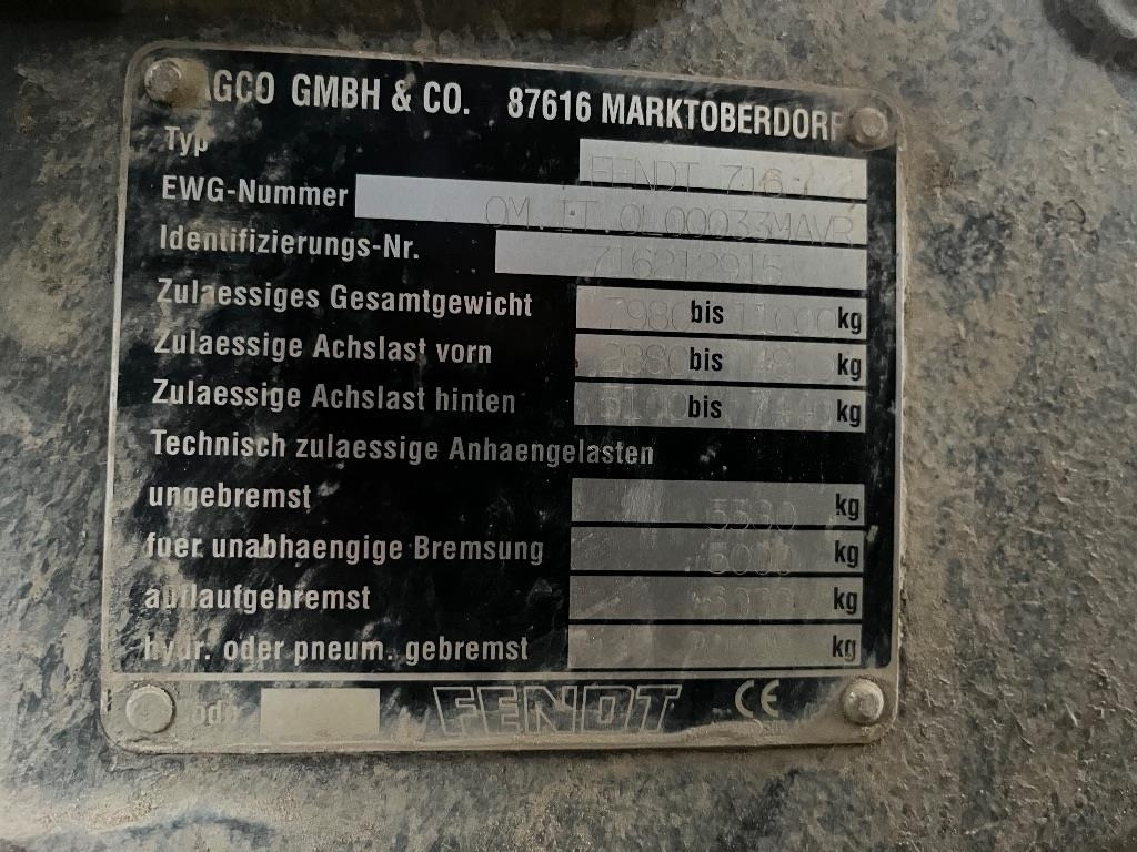 Fendt Favorit 716 Vario - Трактор: фото 5 Fendt Favorit 716 Vario - Трактор: фото 5