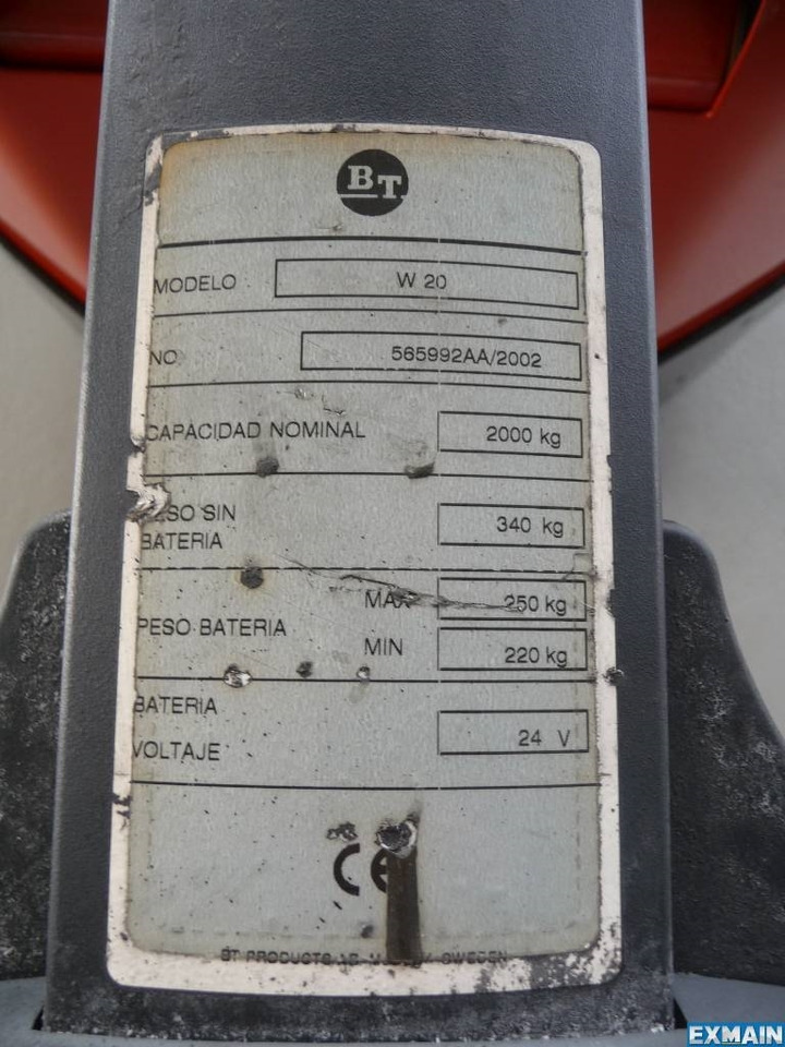 BT W 20 - Тележка: фото 5 BT W 20 - Тележка: фото 5