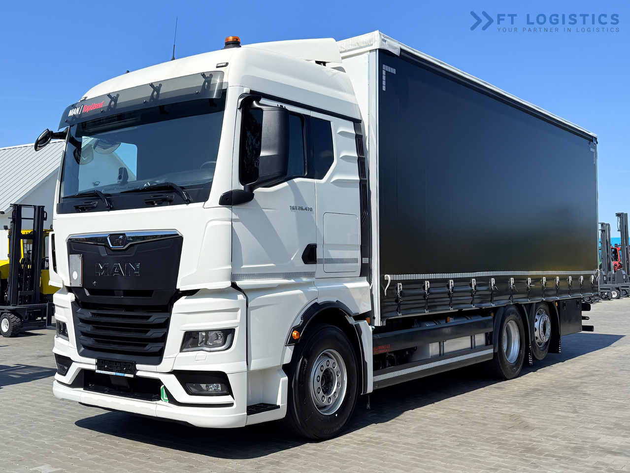 MAN TGX 26.470 / 19 Pallets / Steering Axle / 15 Ton Payload / Retarder / Excellent Condition - Тентованный грузовик: фото 1 MAN TGX 26.470 / 19 Pallets / Steering Axle / 15 Ton Payload / Retarder / Excellent Condition - Тентованный грузовик: фото 1