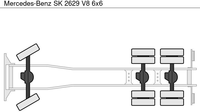 Грузовик-шасси Mercedes-Benz SK 2629 V8 6x6: фото 14
