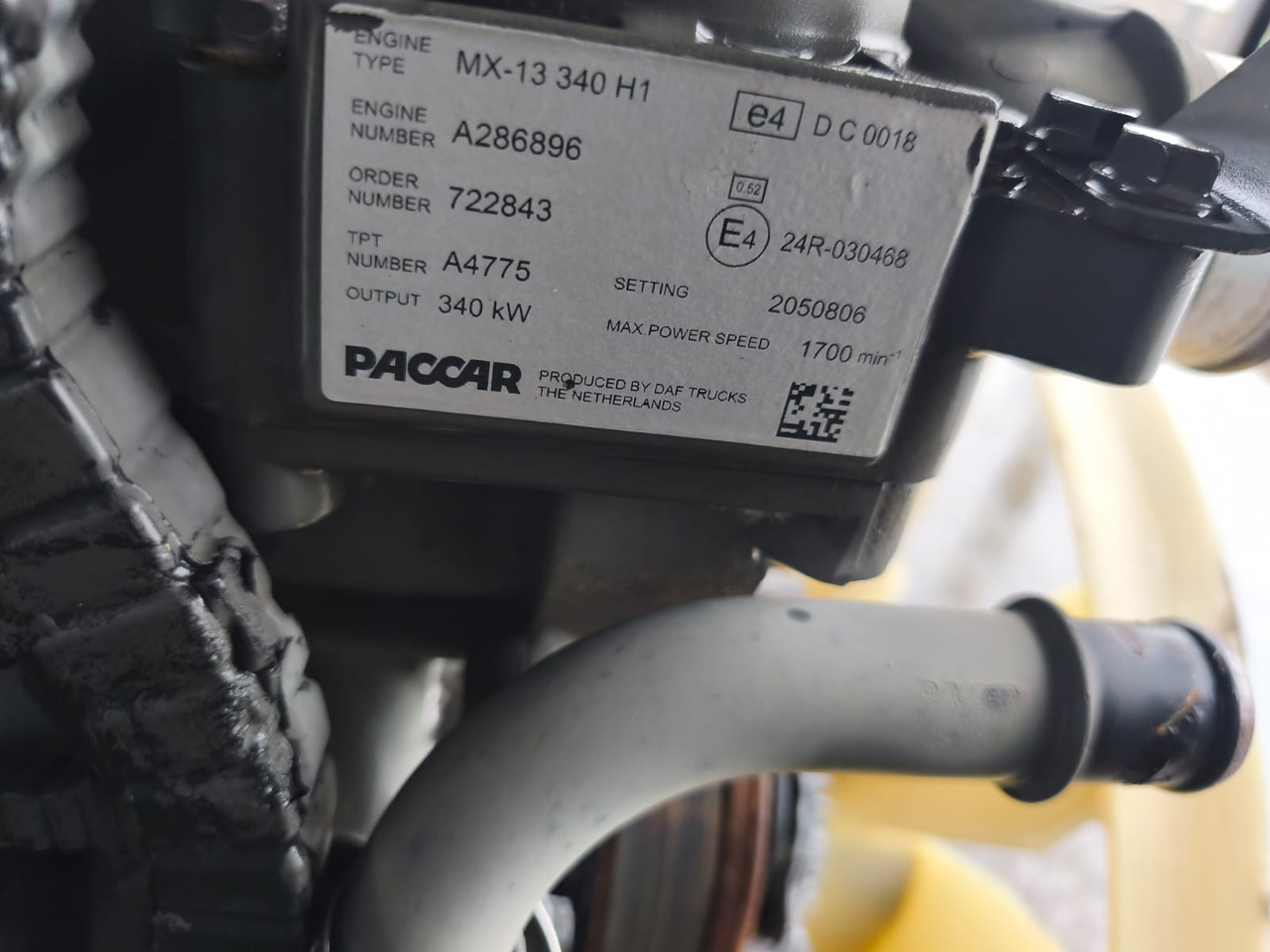 DAF Paccar MX-13 340 H1 DAF XF, CF - Двигатель для Грузовиков: фото 4 DAF Paccar MX-13 340 H1 DAF XF, CF - Двигатель для Грузовиков: фото 4
