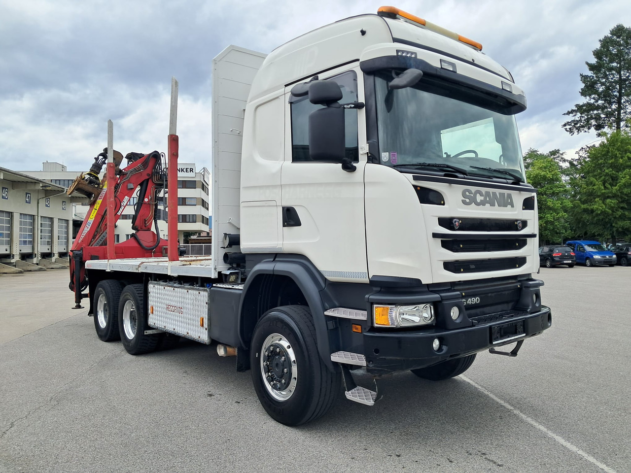 SCANIA G 490 6x6 Blatt-Blatt | Klima | Schaltgetriebe | Euro 6 | Penz-Kran 12Z | - Лесовоз, Автоманипулятор: фото 1 SCANIA G 490 6x6 Blatt-Blatt | Klima | Schaltgetriebe | Euro 6 | Penz-Kran 12Z | - Лесовоз, Автоманипулятор: фото 1