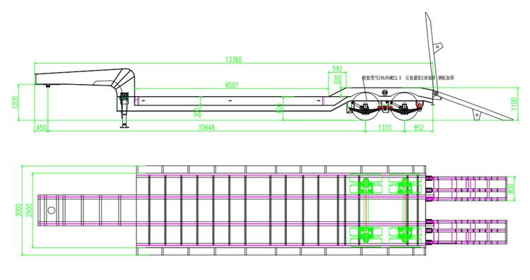 TITAN 2 Axle 50 Ton Low Bed Trailer for Sale In Nigeria Lagos - Низкорамный полуприцеп: фото 4 TITAN 2 Axle 50 Ton Low Bed Trailer for Sale In Nigeria Lagos - Низкорамный полуприцеп: фото 4