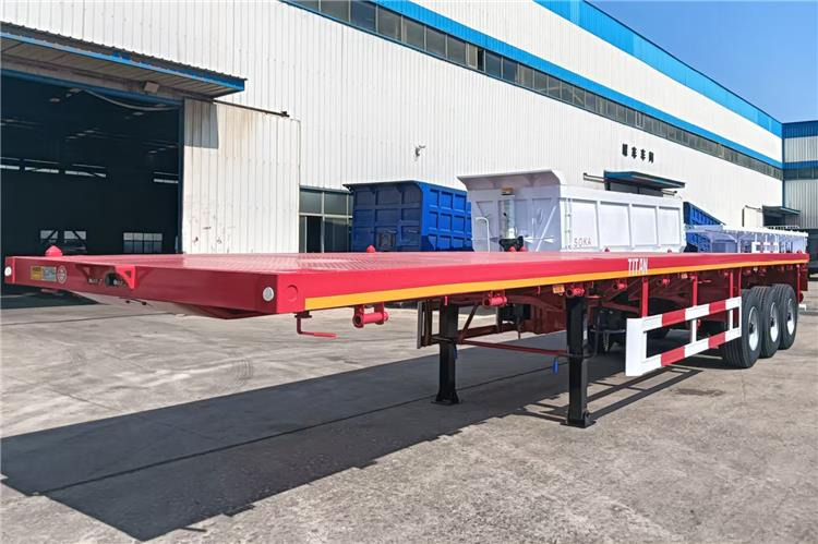 TITAN 2025 New China Flatbed Trailer with Single Tires In Kenya - Шасси полуприцеп: фото 3 TITAN 2025 New China Flatbed Trailer with Single Tires In Kenya - Шасси полуприцеп: фото 3
