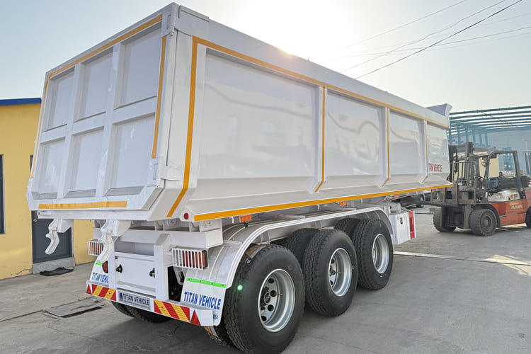 TITAN 3 Axle Tipper Trailer for Sale in Tanzania - Самосвальный полуприцеп: фото 1 TITAN 3 Axle Tipper Trailer for Sale in Tanzania - Самосвальный полуприцеп: фото 1