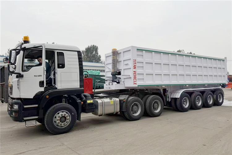 TITAN 4 Axle 80 Ton Dump Semi Trailer for Sale In Cameroon - Самосвальный полуприцеп: фото 5 TITAN 4 Axle 80 Ton Dump Semi Trailer for Sale In Cameroon - Самосвальный полуприцеп: фото 5