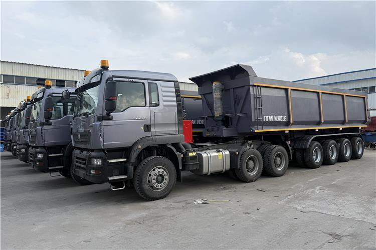 TITAN 4 Axle 80 Ton Dump Trailer for Sale In Cameroon - Самосвальный полуприцеп: фото 4 TITAN 4 Axle 80 Ton Dump Trailer for Sale In Cameroon - Самосвальный полуприцеп: фото 4
